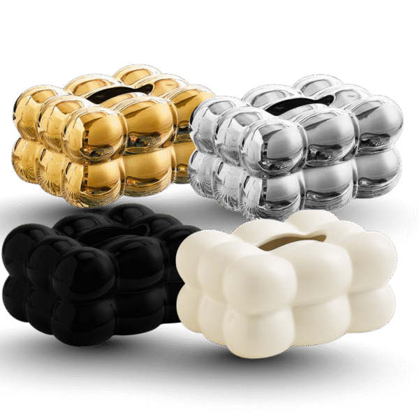 Bubble Ceramic Tissue Box Holder