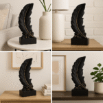 Elegant Feather Decorative Sculptures - Image 3