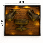 Elegant Wall-Mounted Dual Jug Water Fountain with LED Lighting - Image 3