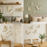 Luxury 3D Butterfly Wall Hanging Set – Golden & White Decorative Art - Image 4