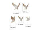 Luxury 3D Butterfly Wall Hanging Set – Golden & White Decorative Art - Image 3