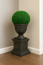 Luxury Artificial Topiary Ball Plant with Ornate Urn Pot – Indoor & Outdoor Decorative Greenery - Image 2