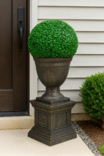 Luxury Artificial Topiary Ball Plant with Ornate Urn Pot – Indoor & Outdoor Decorative Greenery - Image 5