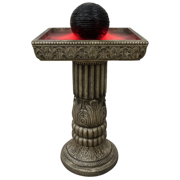 Regal Pedestal LED Water Fountain