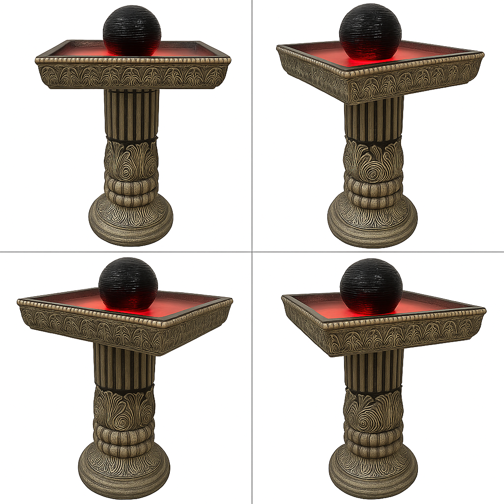 Regal Pedestal LED Water Fountain(2) Regal Pedestal LED Water Fountain - Image 2