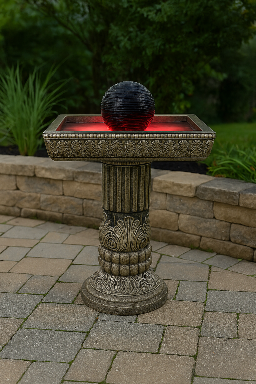 Regal Pedestal LED Water Fountain(5) Regal Pedestal LED Water Fountain - Image 5