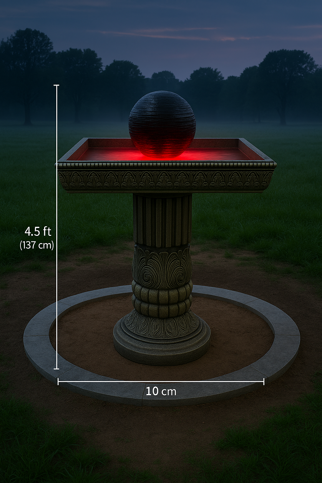 Regal Pedestal LED Water Fountain(7) Regal Pedestal LED Water Fountain - Image 7