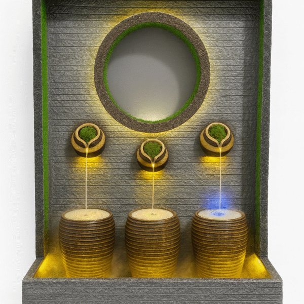 Trio Glow Cascade LED Fountain