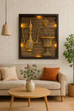 Golden Heritage Wall Fountain with LED Backlight - Image 2