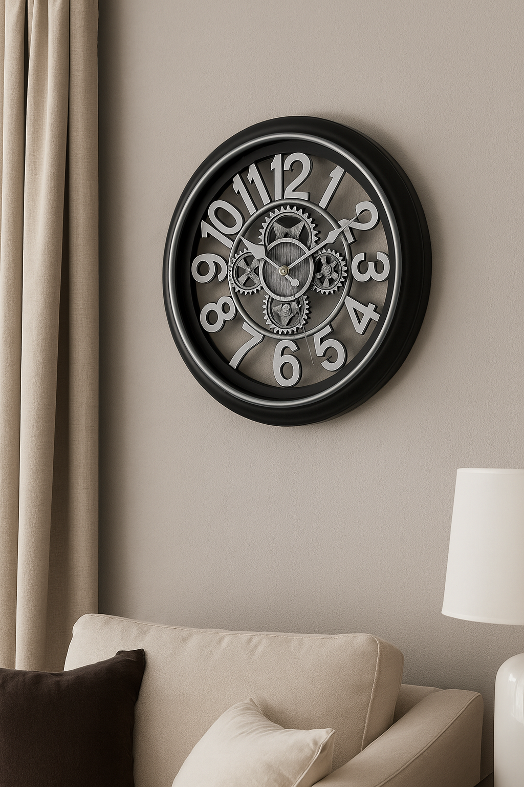 Steampunk Inspired Gear Wall Clock(4) Steampunk Inspired Gear Wall Clock - Image 2