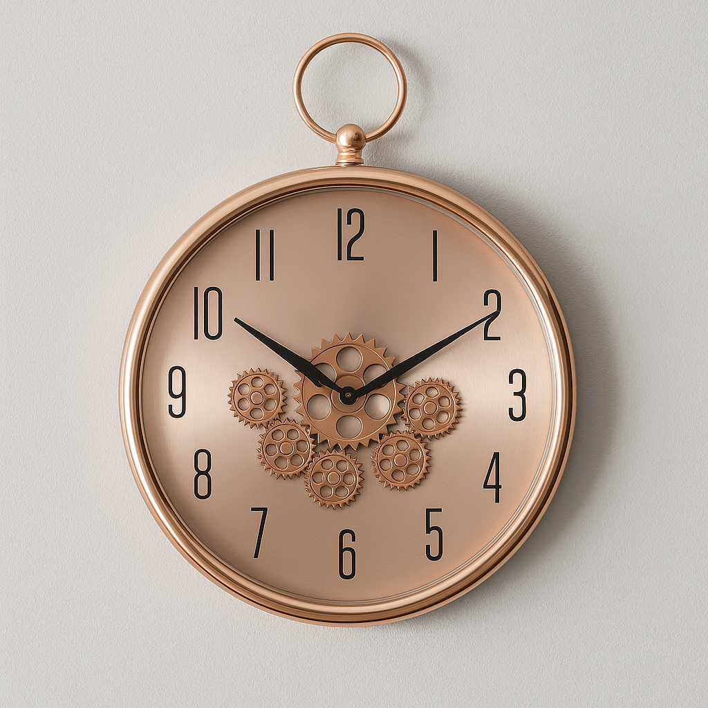 Vintage Gear Pocket-Style Wall Clock(2) Vintage Gear Pocket-Style Wall Clock - Image 3