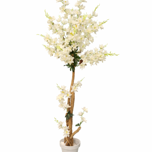 Elegant Ivory Blossom Artificial Tree