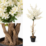 Elegant Ivory Blossom Artificial Tree - Image 2