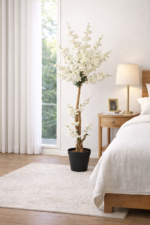 Elegant Ivory Blossom Artificial Tree - Image 6