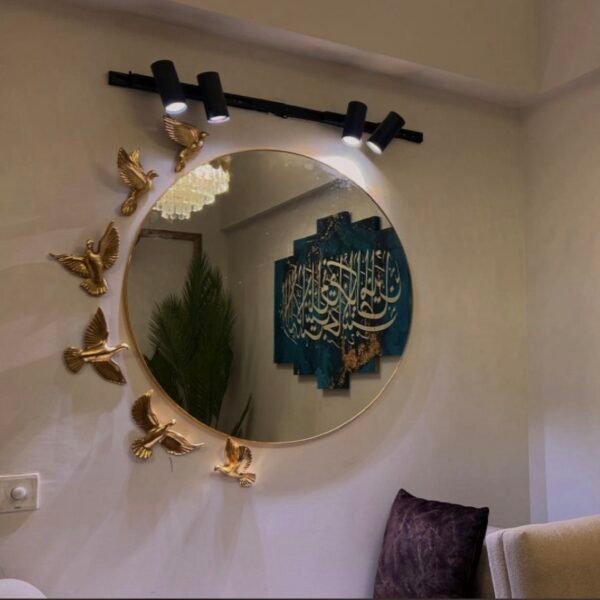Golden Flying Bird Wall Decor Set