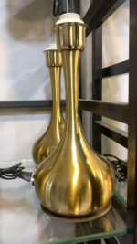 Luxury Gold Teardrop Table Lamp | Modern Metallic Decorative Side Lamp for Bedroom & Living Room