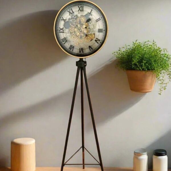 Metal Imported Standing Clock