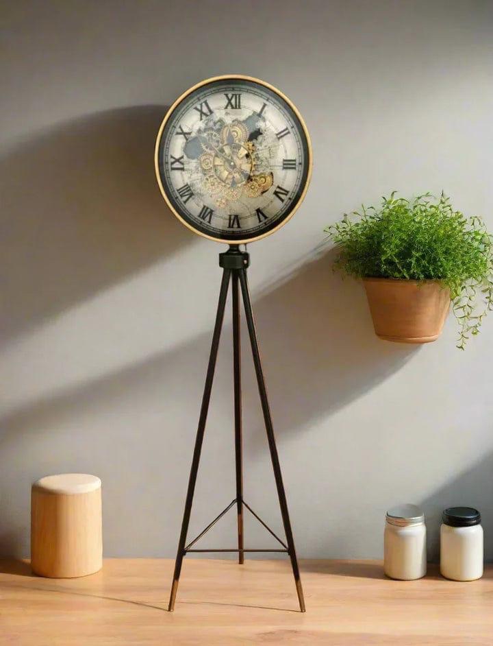 067119c6-542e-4edd-b242-e46b440c22e9 Metal Imported Standing Clock - Image 1