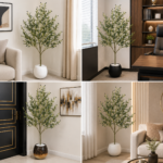 5.5ft Artificial Olive Tree Plant  Realistic Faux Olive Tree for Home, Office & Indoor Décor - Image 3
