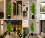 8FT Premium Artificial Maple Tree with Black Planter | Neem Plant - Image 2