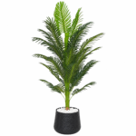 5.5 Feet Artificial Palm Plant with Pot Tall Realistic Tropical Floor Plant for Home & Office Decor - Image 3