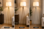 Metal Tripod Floor Lamp
