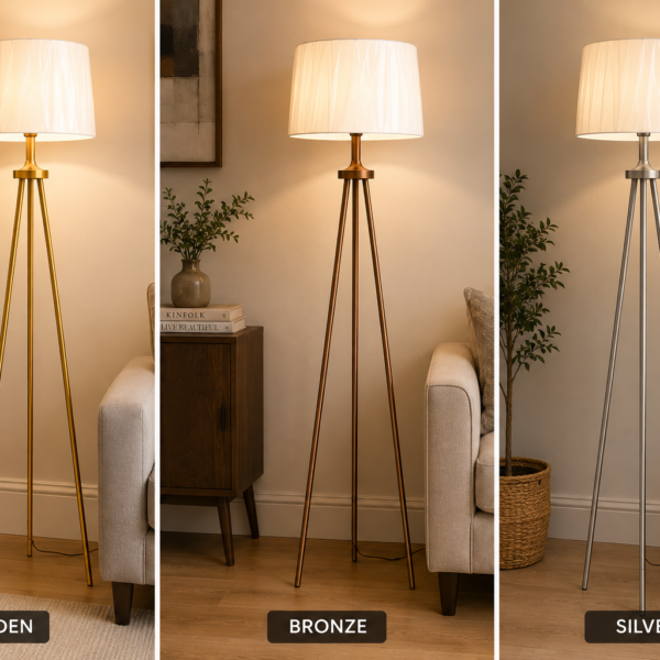 Metal Tripod Floor Lamp