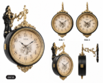 Vintage Double-Sided Hanging Wall Clock – European Style Decorative Clock - Image 7