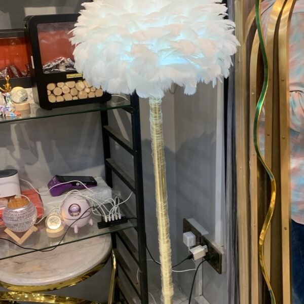 Fur lamp single rod