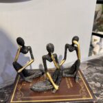 African Tribal Musician Figurine Set – Handmade-Style Decorative Showpiece for Home, Office & Table Décor - Image 3