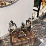 African Tribal Musician Figurine Set – Handmade-Style Decorative Showpiece for Home, Office & Table Décor