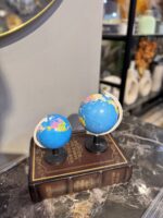 Decorative World Globe Set – Mini Desktop Globe with Elegant Stand | Home, Office & Study Table Décor - Image 2