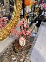 Mini Baby’s Breath Flower Arrangement with Decorative Pot | Tabletop Floral Décor
