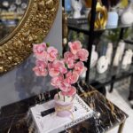 Artificial Phalaenopsis Orchid Flower Arrangement with Pot | Pink & Purple Tabletop Home Décor - Image 6