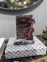 Vintage Violin Decorative Bookend & Showpiece | Antique Music-Themed Table & Bookshelf Décor - Image 2