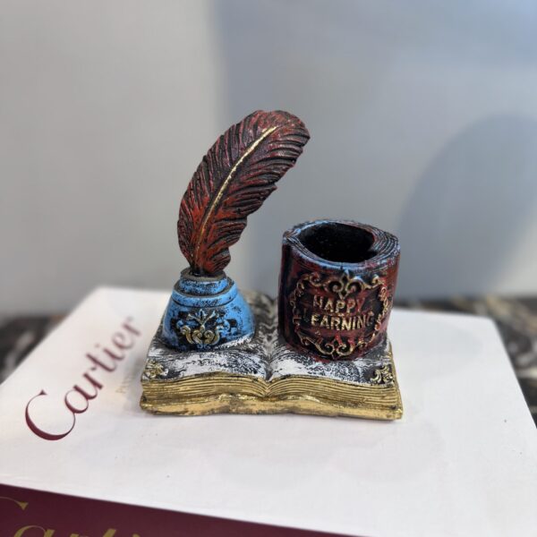 Vintage Feather Pen Holder