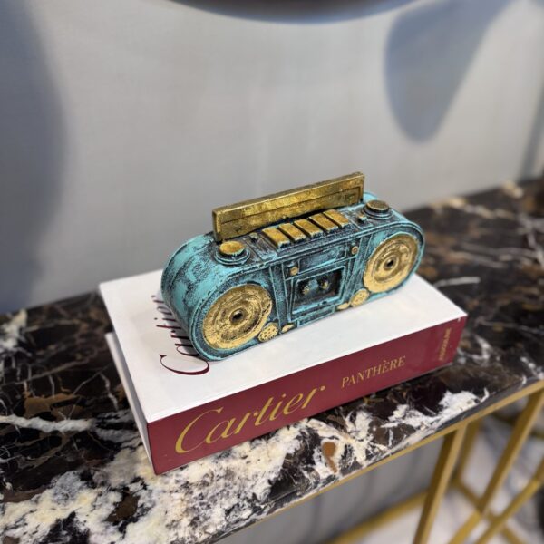 Vintage boombox- Radio figurine