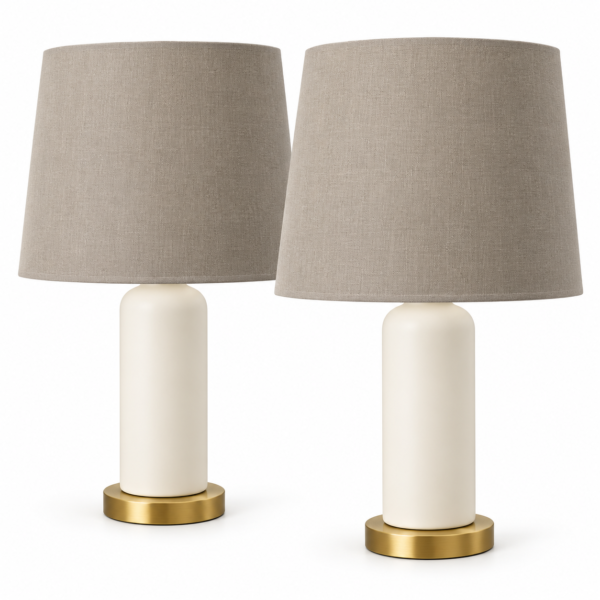 Table Lamp with Fabric Shade